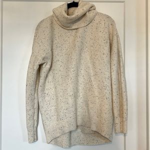 Loft black and white cowlneck sweater